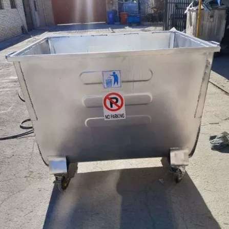 سطل زباله شهری گالوانیزه 1100لیتری