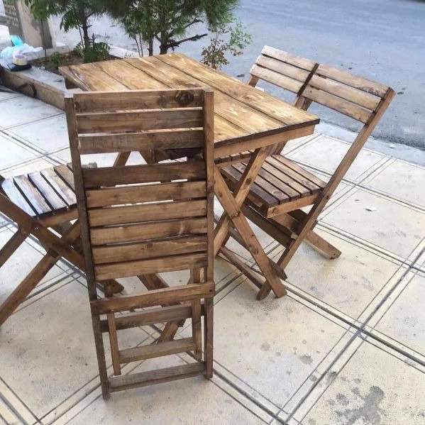 میزو صندلی چوبی تاشو یکاوود