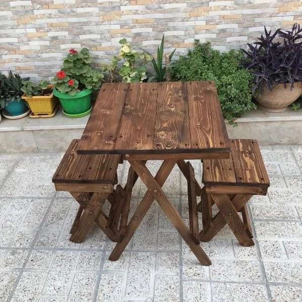 میزو صندلی چوبی تاشو یکاوود