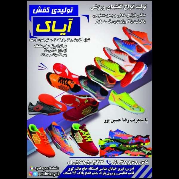 کفش ورزشی سالنی فوتبال آیاک اسپرت