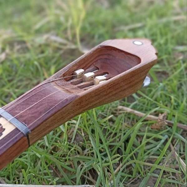کاسه توت یه تیکه الگوی کمالیان، سرپنجه طاووسی، دسته چوب ساپلی، صفحه توت، خرک فول، گوشی گردو