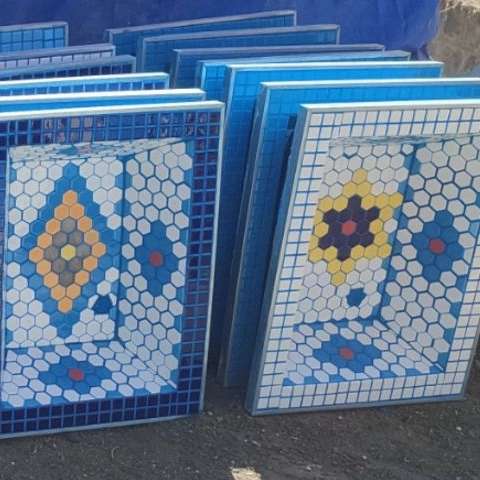 حوضچه سرامیکی و آبنما کهکشان