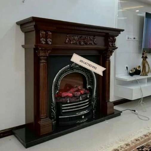 شومینه های کلاسیک(برقی،گازی،چدنی)با فرم چوب