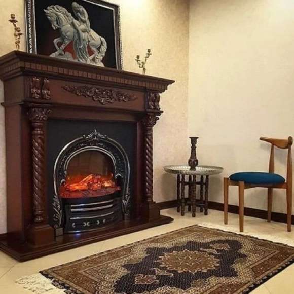 شومینه های کلاسیک(برقی،گازی،چدنی)با فرم چوب