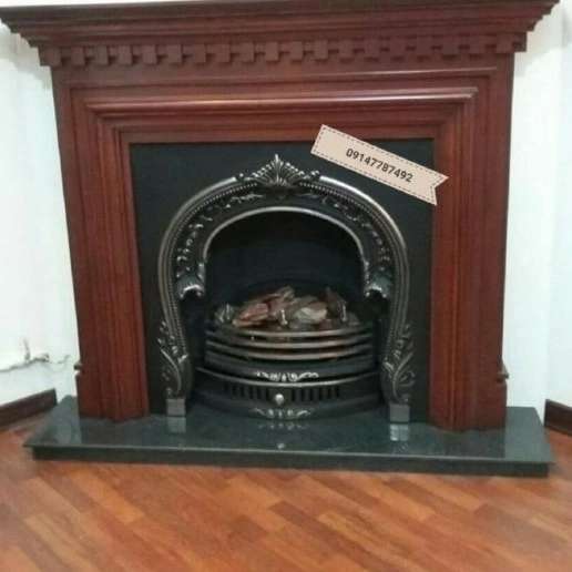 شومینه های کلاسیک(برقی،گازی،چدنی)با فرم چوب
