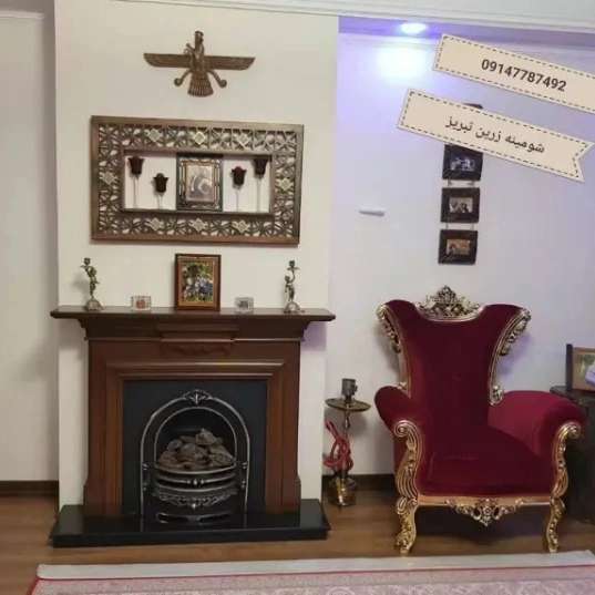شومینه های کلاسیک(برقی،گازی،چدنی)با فرم چوب