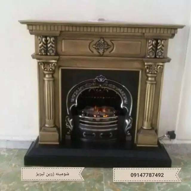شومینه های کلاسیک(برقی،گازی،چدنی)با فرم چوب