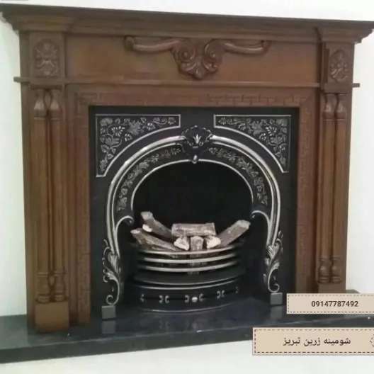 شومینه های کلاسیک(برقی،گازی،چدنی)با فرم چوب