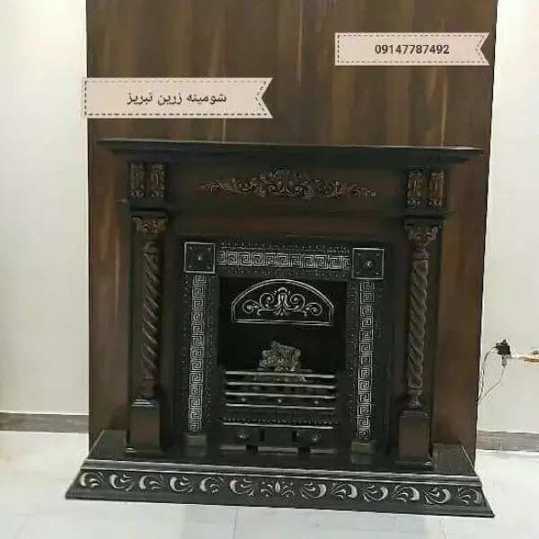 شومینه های کلاسیک(برقی،گازی،چدنی)با فرم چوب