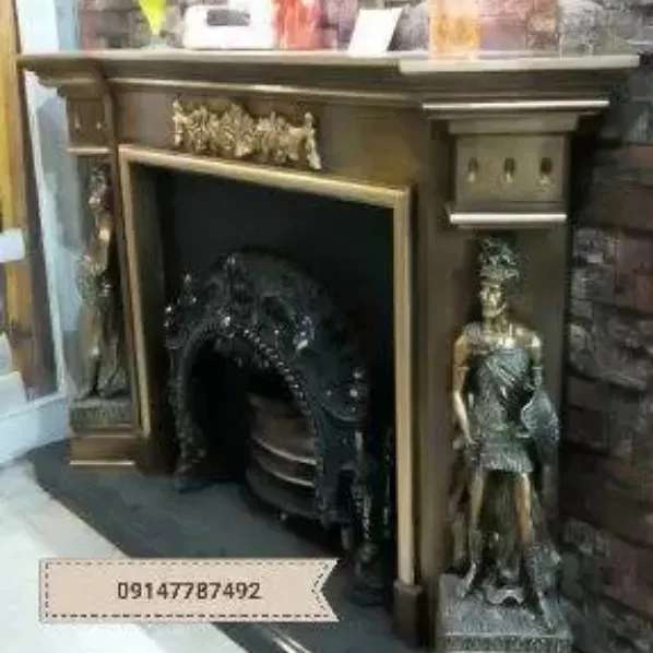 شومینه های کلاسیک(برقی،گازی،چدنی)با فرم چوب