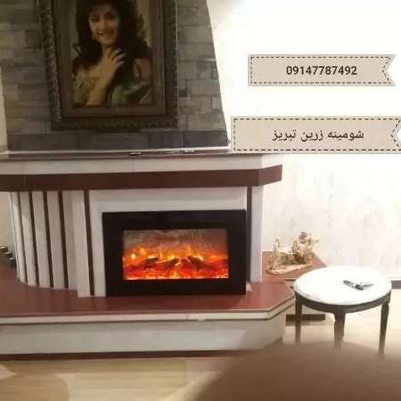 شومینه های کلاسیک(برقی،گازی،چدنی)با فرم چوب و سنگ