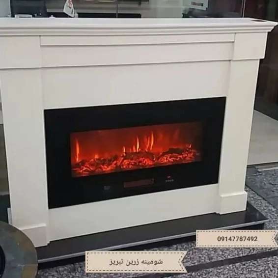 شومینه های کلاسیک(برقی،گازی،چدنی)با فرم چوب و سنگ