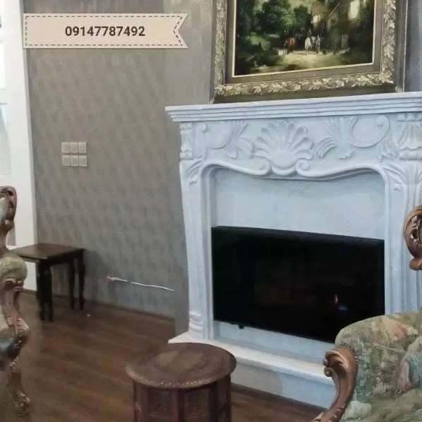 شومینه های کلاسیک(برقی،گازی،چدنی)با فرم چوب و سنگ