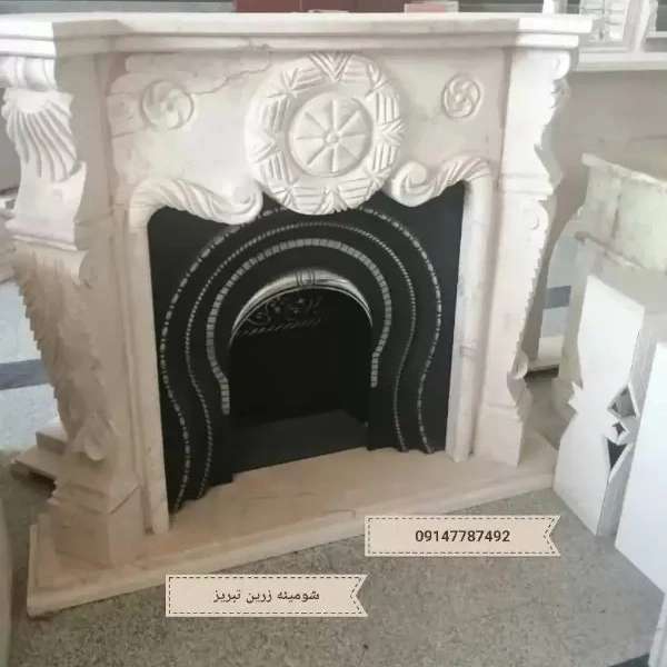 شومینه های کلاسیک(برقی،گازی،چدنی)با فرم چوب و سنگ