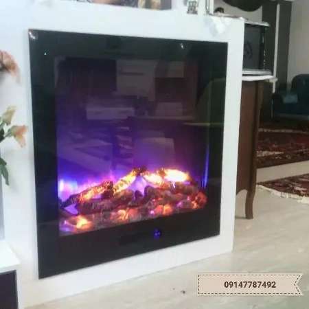شومینه های کلاسیک(برقی،گازی،چدنی)با فرم چوب و سنگ