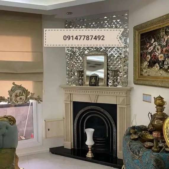شومینه های کلاسیک(برقی،گازی،چدنی)با فرم چوب و سنگ