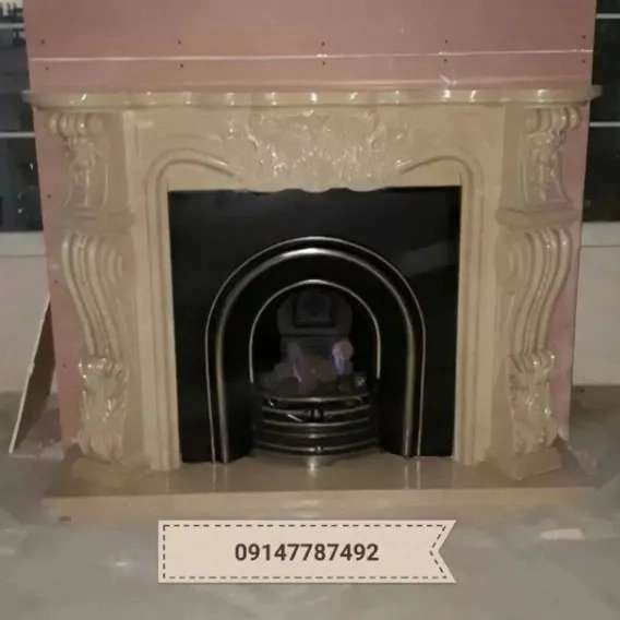 شومینه های کلاسیک(برقی،گازی،چدنی)با فرم چوب و سنگ