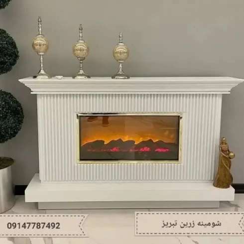 شومینه های کلاسیک(برقی،گازی،چدنی)با فرم چوب و سنگ