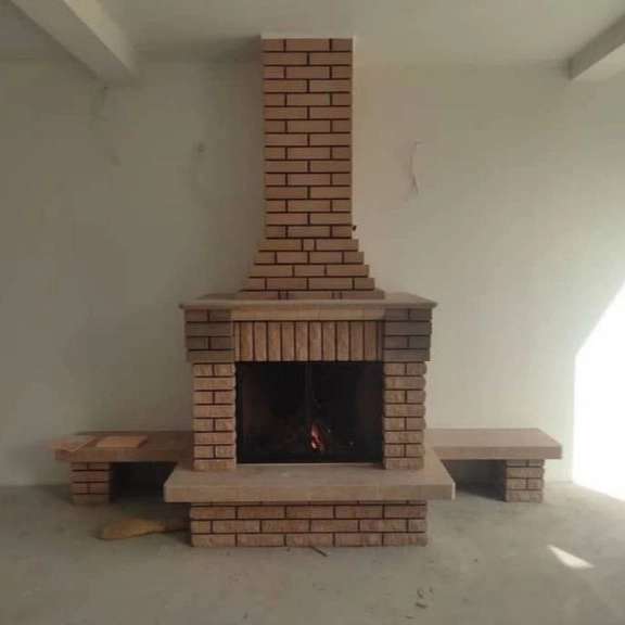 شومینه و باربیکیو و آجر نمای سنتی خوشحال