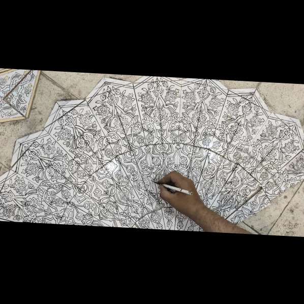 کاشی سازی سنتی هفت رنگ اصحاب هاشمی در اصفهان