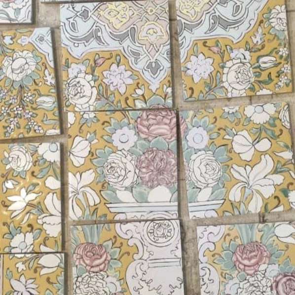 کاشی سازی سنتی هفت رنگ اصحاب هاشمی در اصفهان