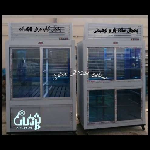یخچال ایستاده و مکعبی قصابی و پروتئین فروشی