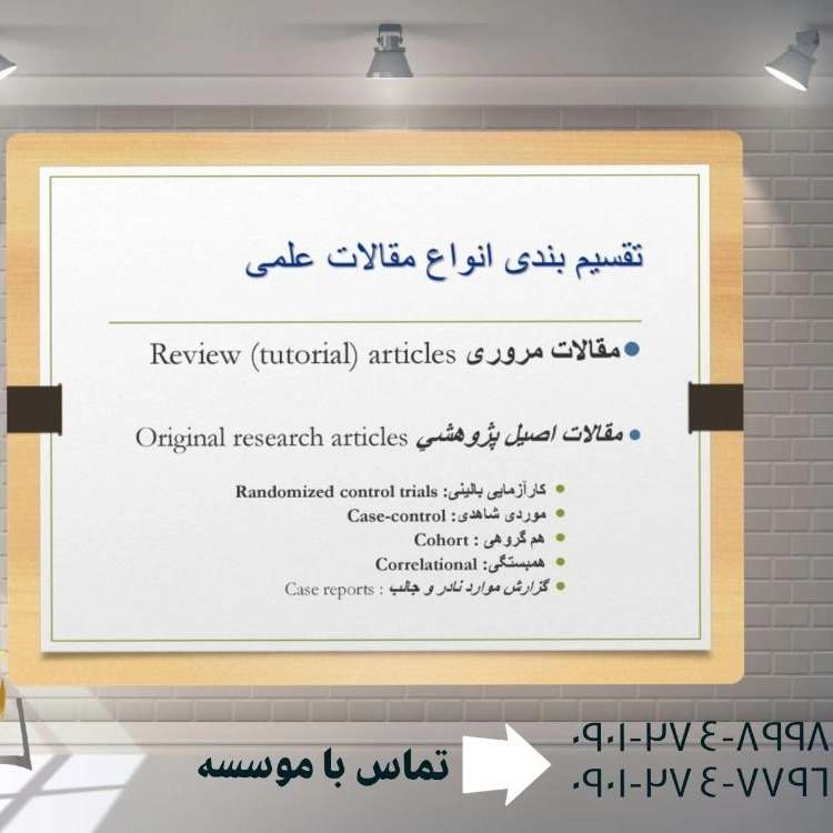ویژگی مقاله