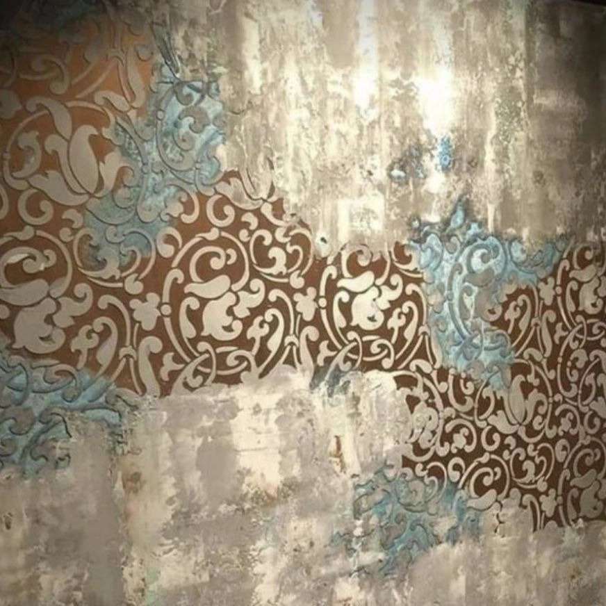 پتینه کاری و مجری و طرح میکروسمنت استوکو طرح سنگ اسدی در تبریز