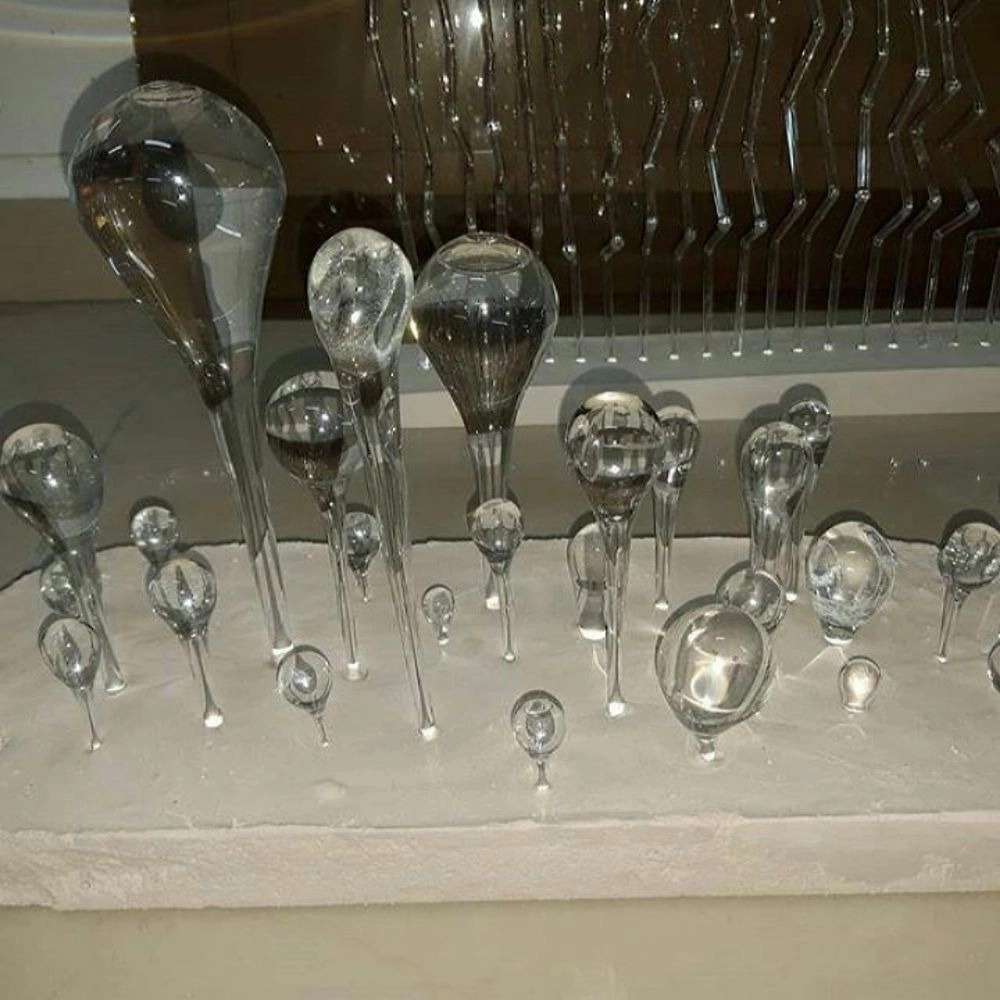 ساخت مجسمه و حباب شیشه ای با حرارت مستقیم دهاقین