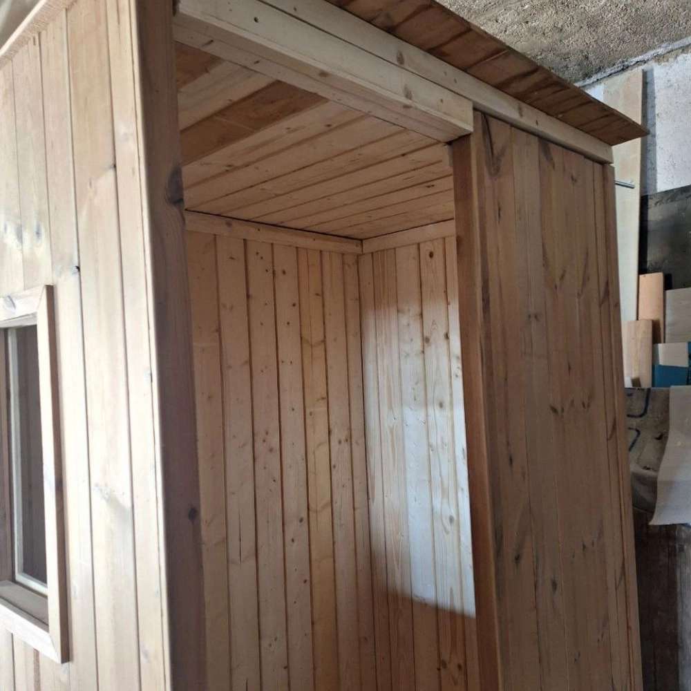 ساخت سونای سیار با چوب ترمو