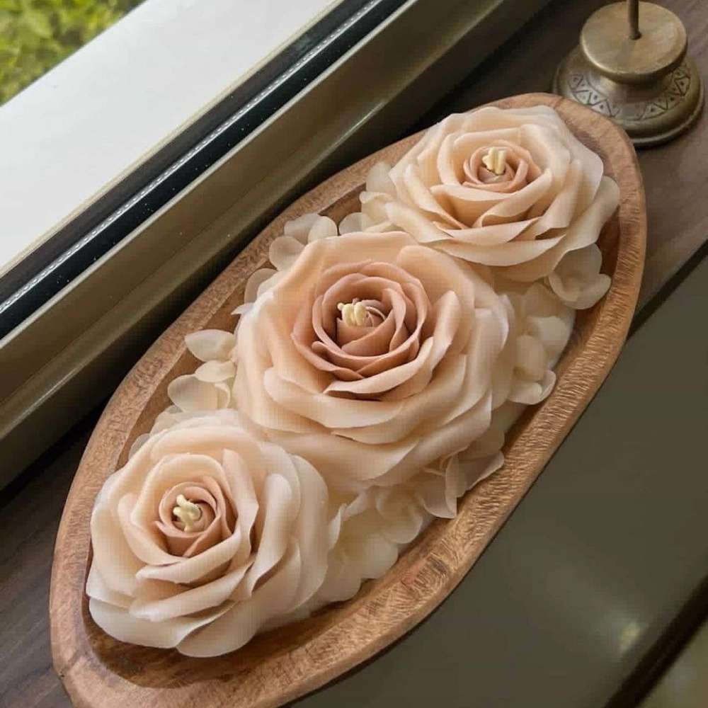 ظروف چوبی و جاشمعی چوبی