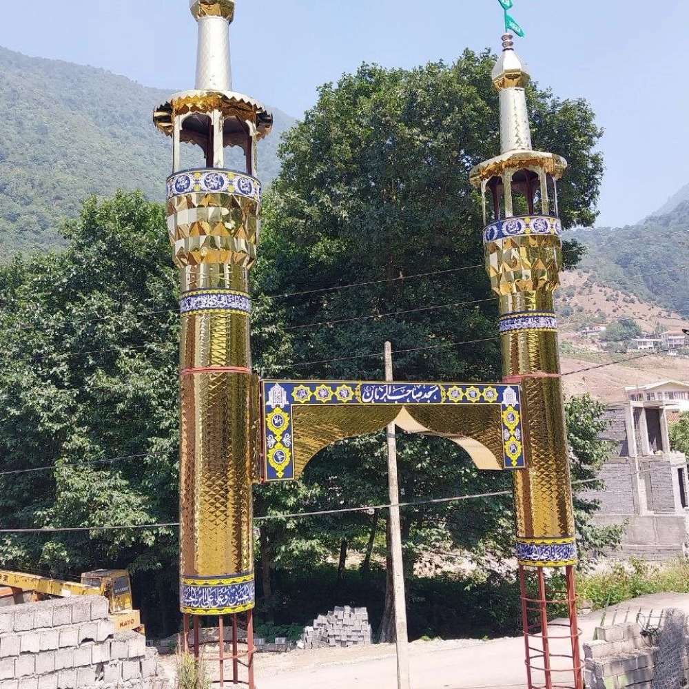 ساخت گنبد فلزی گلدسته و شبستان