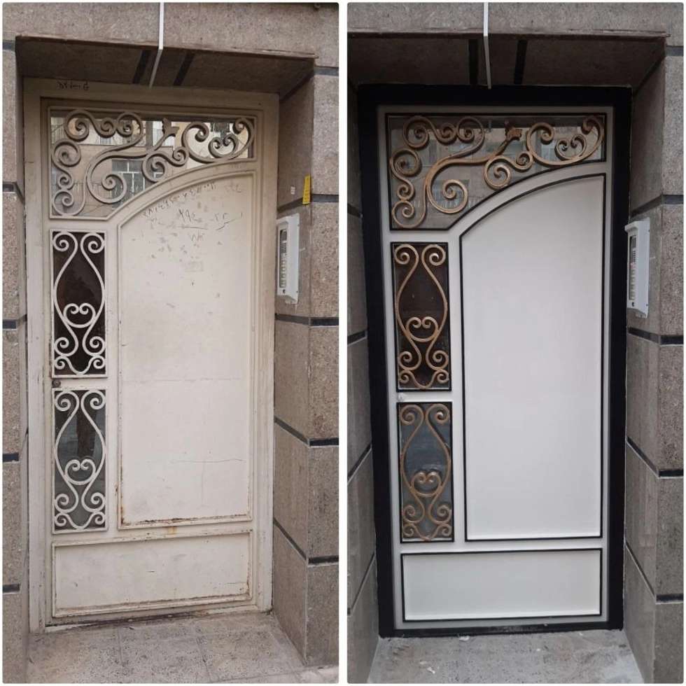 نقاشی درب ورودی درفردیس کرج