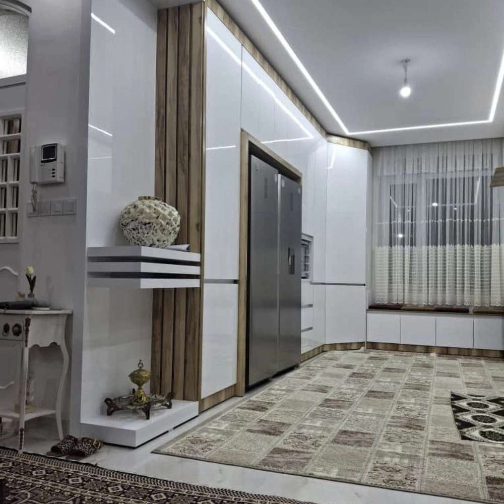 کابینت هایکلاس با ترکیب طرح چوب ام دی اف