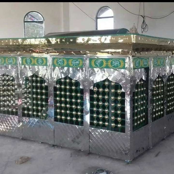 ضریح سازی با روکش استیل نقره ای