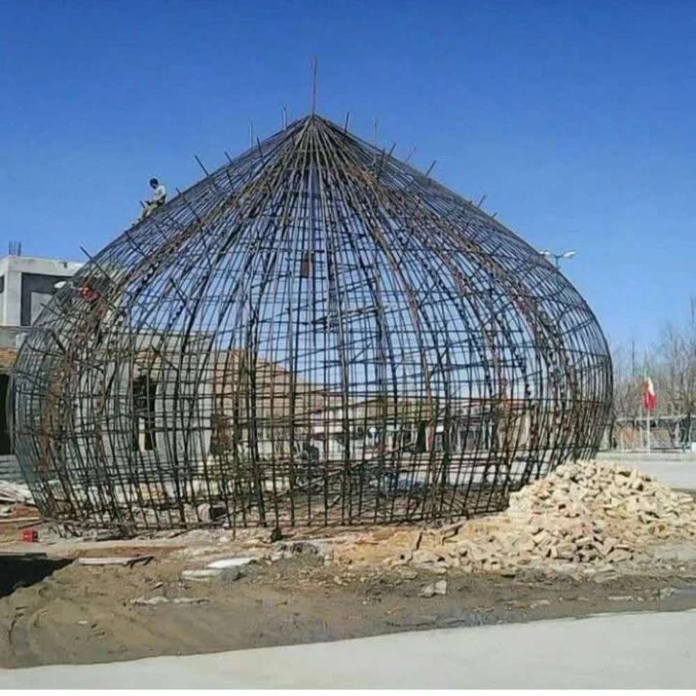 گلدسته فلزی قطر ۱متر ارتفاع ۷متر