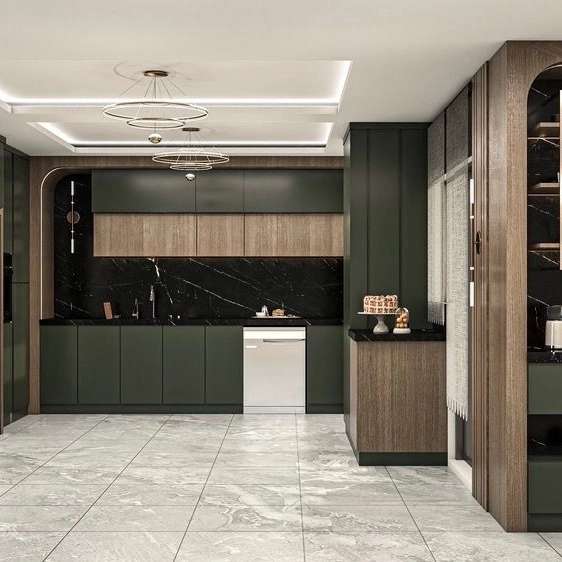 دکوراسیون MDF دو رنگ با طراحی مهندس علیزاده