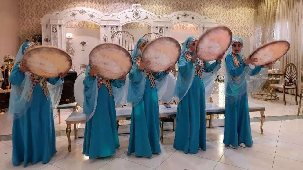 دف نوازی نسرین لطفی