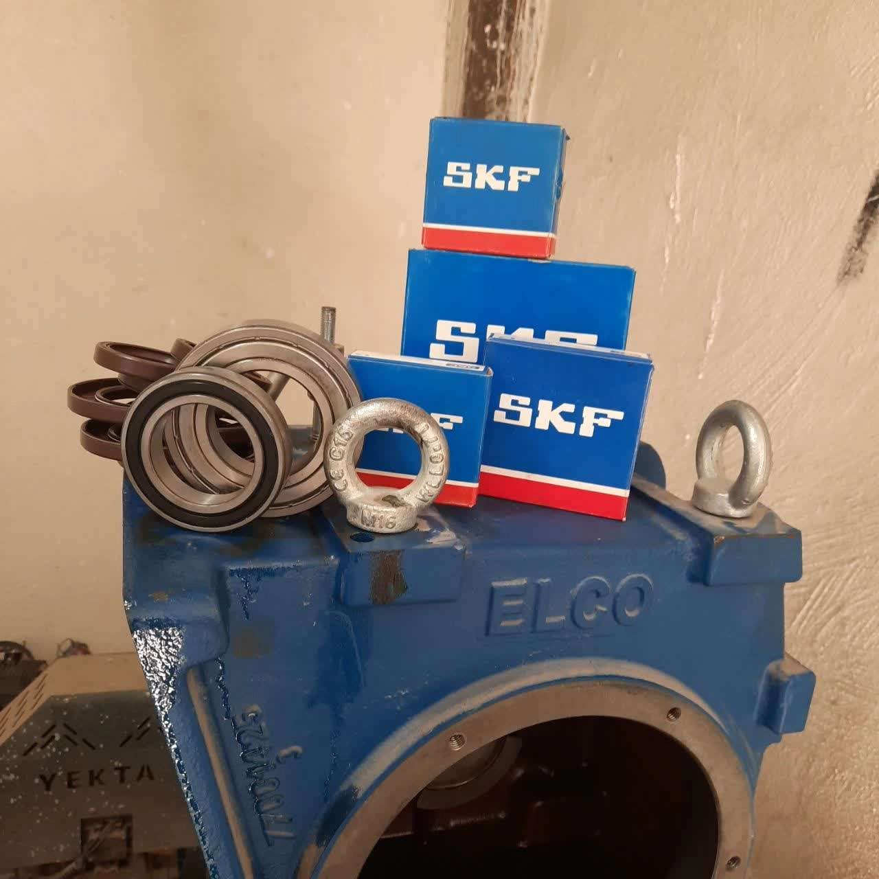 تعویض بلبرینگ SKF ایتالیا موتور گیربکس آسانسور