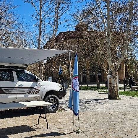 حضور امداد خودرو قزوین نماینده کانون جهانگردی و اتومبیلرانی در اولین نمایشگاه خودرو های کلاسیک استان قزوین