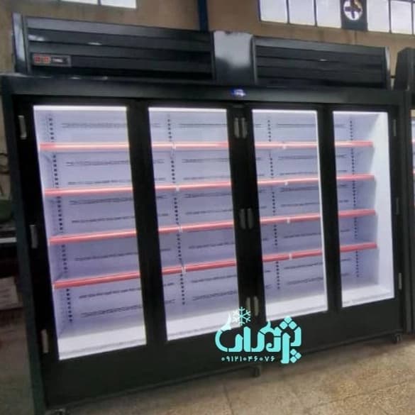 یخچال ایستاده و مکعبی قصابی و پروتئین فروشی