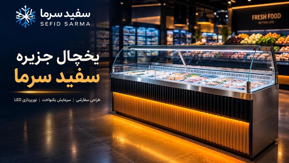ساخت یخچال جزیره فروشگاهی؛ نمایی لوکس و سرمایش پایدار در هایپرمارکت شما