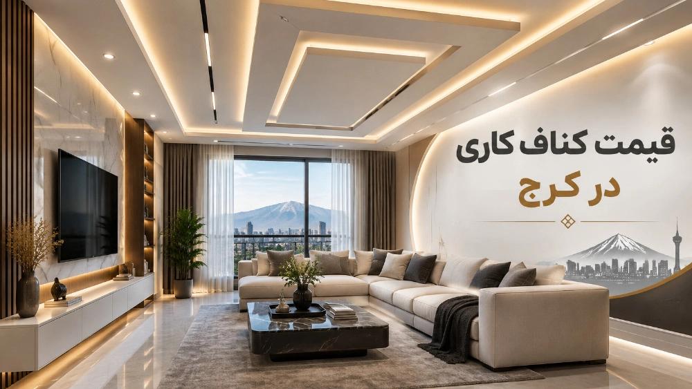 قیمت کناف کاری در کرج و عوامل موثر بر هزینه