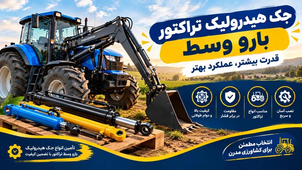 جک هیدرولیک تراکتور بازو وسط