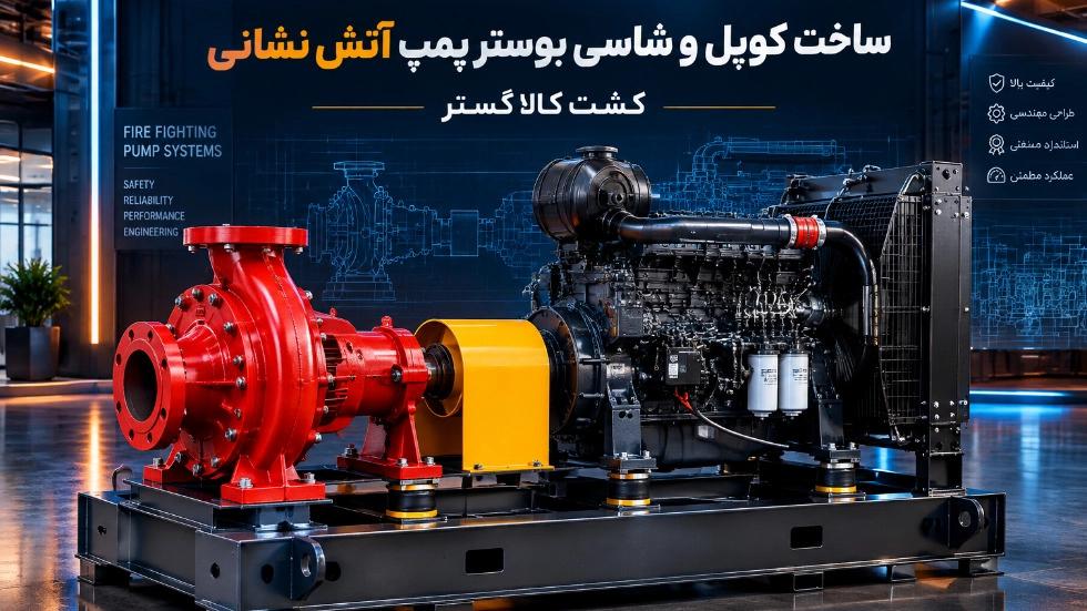 سفارش ساخت کوپل و شاسی دیزل ژنراتور بوستر پمپ آتش نشانی