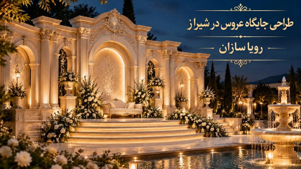 طراحی جایگاه عروس در شیراز با رویا سازان