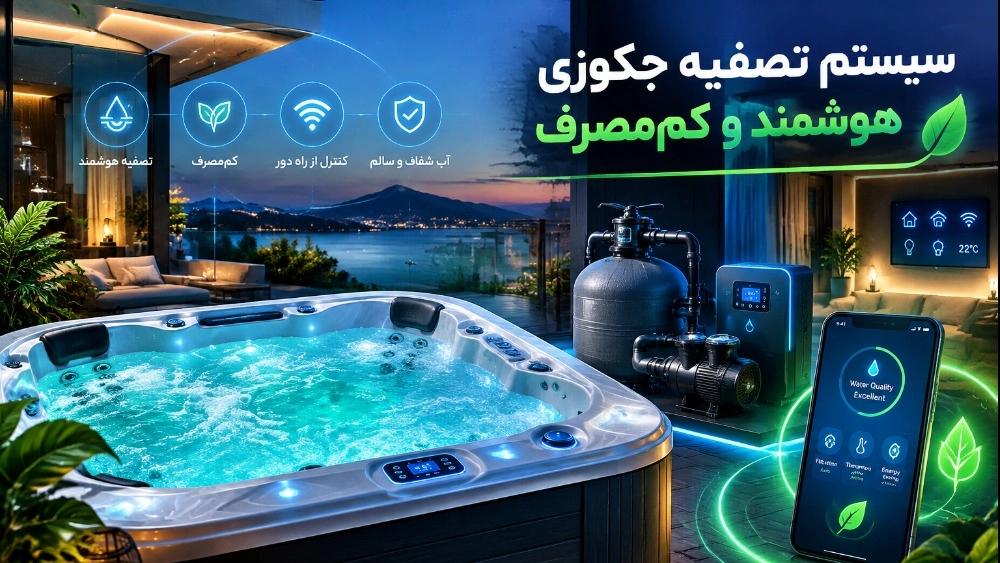 سیستم تصفیه جکوزی هوشمند و کم‌مصرف