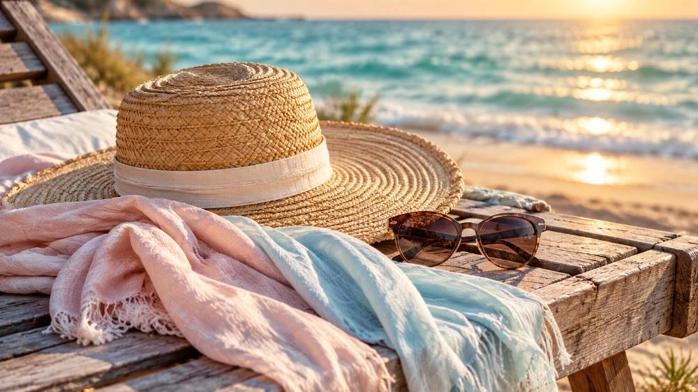 خرید کلاه ساحلی، حصیری و شال تابستانی زنانه در بانه