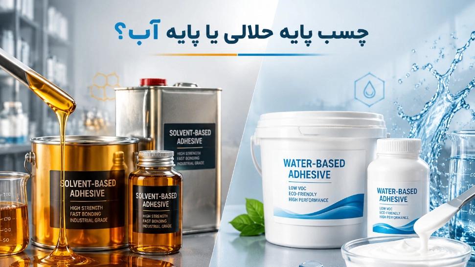 چسب پایه حلالی یا پایه آب؟ بررسی تفاوت‌ ها و کاربرد هرکدام