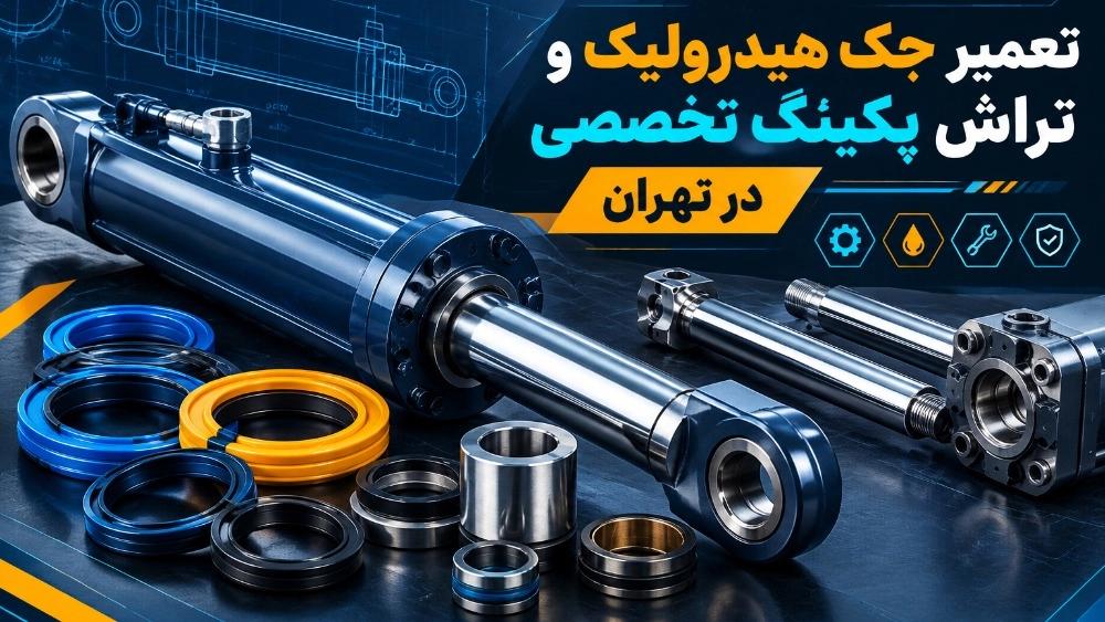 تعمیر جک هیدرولیک و تراش پکینگ تخصصی در تهران